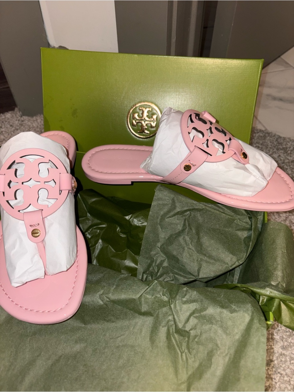 Tory Burch Miller Patent Leather Sandals